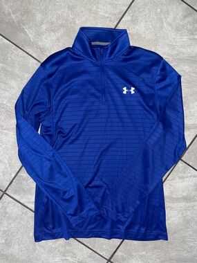 Under Armour Blue Quarter-Zip Athletic Pullover